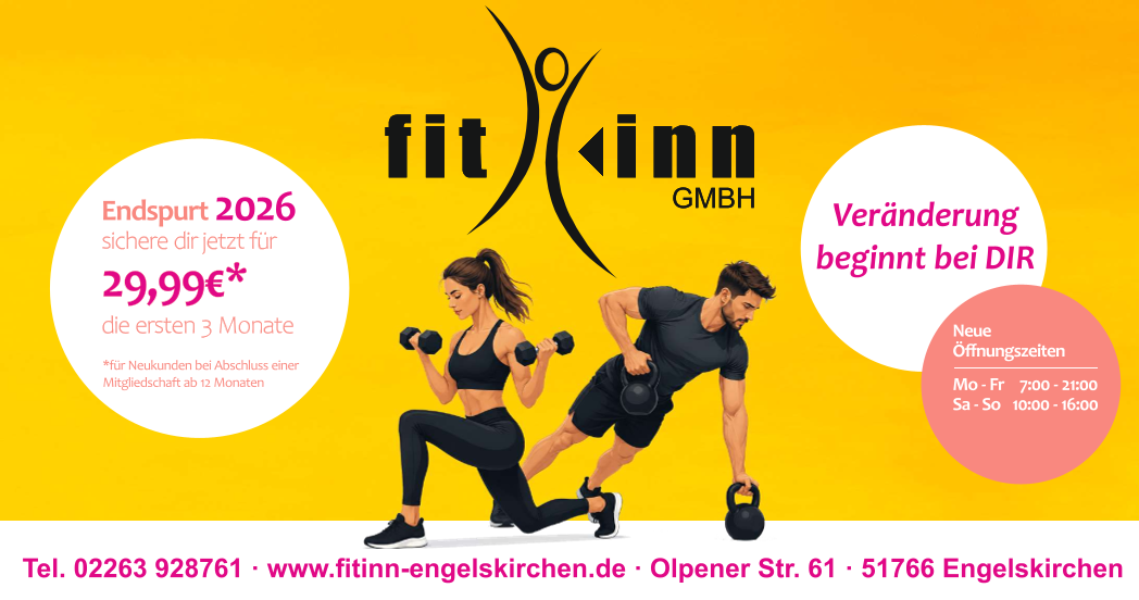 fitinn-engelskirchen-angebot Neukundenangebot Jahresendspurt 2026 fit inn Engelskirchen